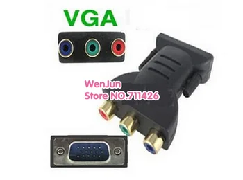Nemokamas Pristatymas Nauja VGA iki RGB & RGB VGA Konverteris Adapteris VGA Jungties ADAPTERIS 50pcs-100vnt