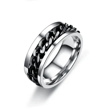 Nerūdijančio plieno žiedas vyrų hip-hop stiliaus mados paprastas žiedas 2020 papuošalai, vyriški žiedą dovanų žiedą meilės butelio atidarytuvas žiedas