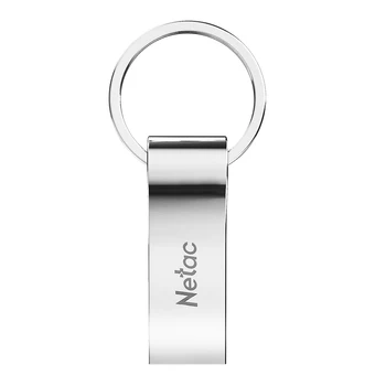 Netac U275 USB Flash Drive 64GB 32GB 16GB USB 2.0 Užšifruoti Atminties kortelę Metalo paketų prižiūrėtojų raktinę USB Pen Drive USB Pen Drive