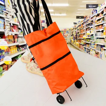 Nešiojamų Shoppingrolley Maišelį Oksfordo Foldableote Maišą Pirkinių Krepšelį Daugkartinio Naudojimo Bakalėjos Maišai Ratų Riedėjimo Prekybos Organizatorius