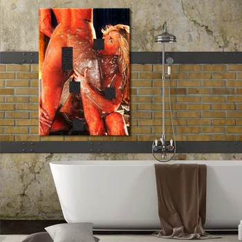 Nuotraukos Drobės Spausdintos Tapybos Atgal Moteris su Gera Figūra Sienos Meno Plakatas Kambarį Dekoro be Rėmelio