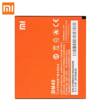 Originalus Xiaomi BM40 Bateriją Už Xiaomi Mi 2A Redmi 1S Redmi 2 2030mAh Didelės Talpos Telefono Bateriją