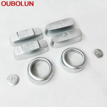 OUBOLUN 8pcs For Land Rover Discovery 5 2017 2018 ABS Chrome 