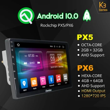 Ownice 10.1 colių Android10.0 6G+128G Automobilių DVD 1280*720 DSP SPDIF Už JAC S2 - 2018 GPS Navi 