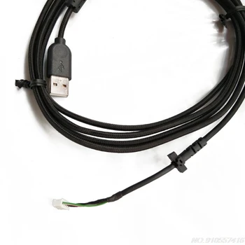Patvarus Nailono Tinklelio Linijos, USB Pelės Kabelio Minkštas Pakeitimo Laidą 