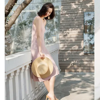 Pavasarį ir vasarą naujas elegantiškas temperamentas atsitiktinis mados prancūzų stiliaus juosmens, plonas Berankovis suknelė moterų mados suknelė I6259