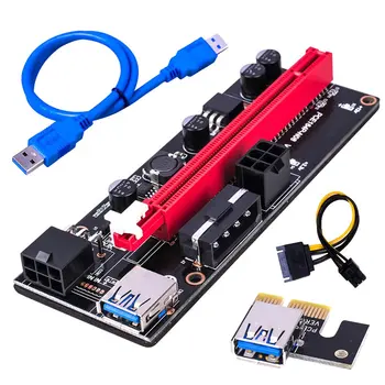PCI-E Riser 009S 16X Extender PCI-E Riser USB 3.0 Grafikos plokštė Skirta PCIE prailginimo Laido Adapteris Kortelės