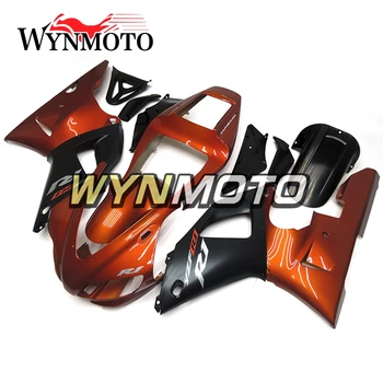 Pilnas Purvasargiai Komplektas Yamaha YZF1000 1998-1999 R1 Metų 98 99 Įpurškimas, ABS Plastikas Kėbulo Motociklą Oranžinė Juoda Kėbulo