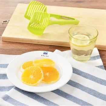 Plastikiniai citrinų squeezer vertus galia foodchopper Supjaustyti citrina artefaktas apvalios lėkštės slicer kūrybinių dalykėlių įrankis vaisių separatorius