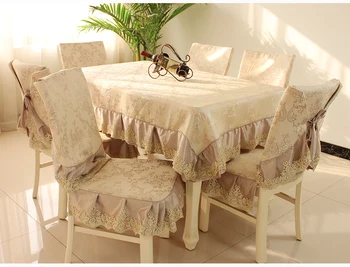 Prabanga Europos stalo medžiaga Apvalaus, Stačiakampio, kėdės apima valgomasis, kavos lentelė namų Puošybai staltiesės
