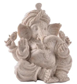 PYK gyvenimo Budos Statula, Smiltainis Ganeša Statula, kurią Rankų darbo. Ganesh Idol Automobilių,Indų Statula,Ganeša Stabas,Budda Statulos už