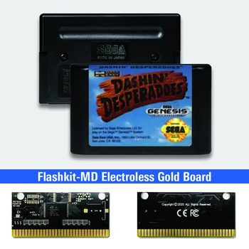 Raiden Trad - JAV Etiketės Flashkit MD Electroless Aukso PCB Kortele Sega Genesis Megadrive Vaizdo Žaidimų Konsolės