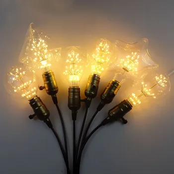 Retro Edison šviesos šaltinis LED lemputes E27 įsukite lemputę Restoranas, baras, led Lempos, vestuvių dekoravimas apšvietimas