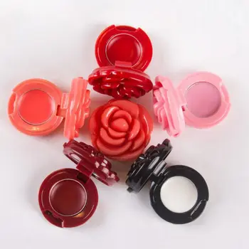 Rožių Rožė Gėlių Formos Tuščias Eyeshadow Atveju Lūpų Lauke Kosmetikos Pakavimo Talpyklos Daugkartiniai Fondas Makiažas Dozatorius Su