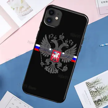 Rusijos Federacijos herbas, Vėliava Atveju iPhone, 11 Pro Max XR X XS Max SE 2020 5S 6S 8 7 Plius 12 Pro Max mini Dangtis