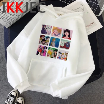 Sailor Moon hoodies moterų spausdinti Ulzzang harajuku y2k estetinės moterų drabužių bliuzono Korėja