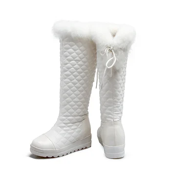 Salu 2020 m. Žiemos batai moteriai naujas atvykti sniego batai moterims, kietas vidurio blauzdos batai, suapvalinti tne didelis dydis 34-43