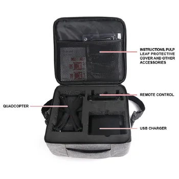 Saugojimo krepšys MJX B4W lankstymo Drone Modelis atsarginių dalių gauti krepšiai, rankinės kuprinė-krepšys