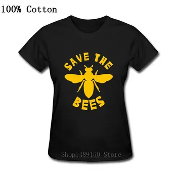 Savanorių T-Shirt Moterims Išgelbėti Žemę Aplinkos Bičių Rūšies Grafinis Marškinėliai Veganų Hipster Drabužius Išsaugoti Bites, Vabzdžių Marškinėlius