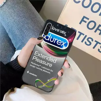 Seksualus prezervatyvas markės Durex dėžutės Telefono dėklas Samsung galaxy S 9 10 20 10 21 30 31 40 50 51 71 s 20 pastaba j 4 2018 plius