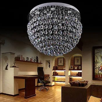 SGROW Lubų K9 Krištolo Rutulį Liustra Gyvenimo Kambario, Miegamasis LED Lempos, Patalpų Apšvietimas Šviestuvai Pakabos Kabo Lampara