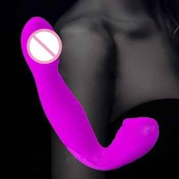 Silikoninis Dildo Vibratorius, Sekso Žaislai Moterims 30 Greitis Dvigubas Vibruojantis G-taško Stimuliacija Analiniai Vibratoriai Lesbiečių Suaugusiųjų Žaislai