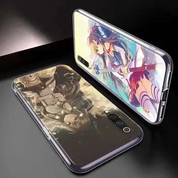 Skaidrus, Minkštas Viršelis anime mergina asuna Už Xiaomi Redmi 9A 9C 9 10X K20 Pro 5G S2 8A 8 7A 7 6 6A Telefono dėklas