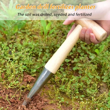 Sodo Skylę Digger Tręšimo Sėja Puncher Sodo Kultivatorius Gėlių Daigų Sodinamoji Sodo Daržovių Sodinimo Įrankiai