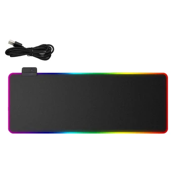 Spalvinga RGB Pelės Mygtukai Nustato Klaviatūros Didelis Pelės Kilimėlis Žaidimą Anti Slip Gumos Computer Entertainment PC Priedai