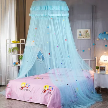 Sulankstomas tinkleliai nuo vabzdžių lova suaugusiųjų Lubų Nėrinių Princesė Dome tinkleliai nuo vabzdžių Cartoon Stiliaus moskito net baldakimu lovos ED50MN