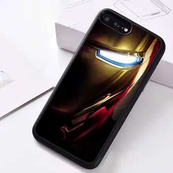 Super herojus Geležinis Žmogus Telefono dėklas Guminis iPhone 12 pro max mini pro 11 XS MAX 8 7 6 6S Plus X 5S SE 2020 XR atveju