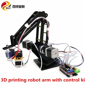 SZDOIT CNC 3-Ašis Robotas Arm Kit 3DOF RC Roboto Modelį, 3D Spausdinimas, Lazerinis Graviravimas sujungta su Kontrolės rinkinys Varikliai Arduino