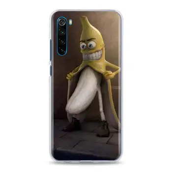 Telefoną Atveju Xiaomi Redmi Pastaba 8T 9S 6 7 8 9 Pro 6A 7A 8A 9A 9C K20 K30 Pro Sunku Fundas Rubisafe Įdomių vaisių, bananų Lapai