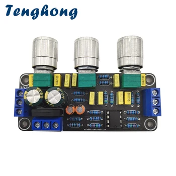 Tenghong NE5532 Mini Stiprintuvo 2.0 Preamplifier Tūris Tonas Kontrolės Valdyba Galia Preamplifier Tonas Valdybos HIFI OP-AMP Dual 9-15V