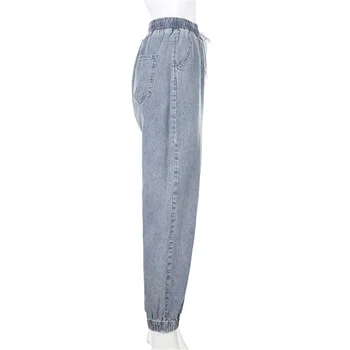 Tmustobe Vintage Džinsai Moterims Atsitiktinis Aukšto Juosmens Baggy Jeans 2000-ųjų Estetinės Vaikinas Tiesia Koja Pants Vaikinu Kelnės
