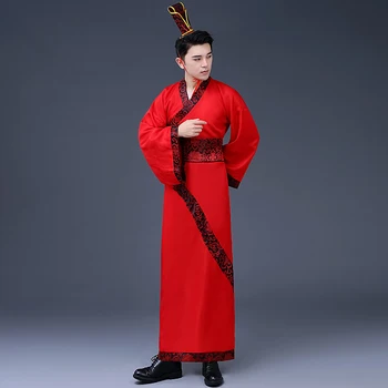 Tradicinis Hanfu Skraiste Vyrų Tango Tiktų Senovės Liaudies Kostiumas Klasikinis Hanfu Chalatai Han Dinastijos Cosplay Etape Dėvėti Festivalis Apranga
