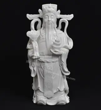 Turtų Dievas, kaip 16 colių Figūra Dehua balto porceliano keramikos amatų dovana apdailos didelių Namų Dekoravimo fukurokuju s