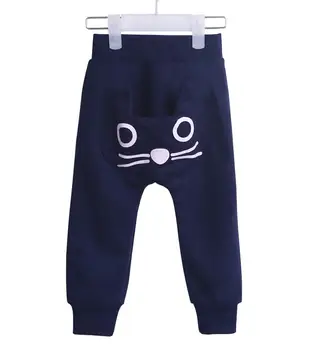 UNIKIDS karšto pardavimas naujų 2016 kūdikių drabužiai cute kačių dizaino kelnės vaikams mergaitės berniukai Haremo kelnės kelnės Vaikams vaikiška drabužiai
