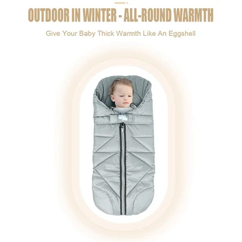 Universalus Baby Sport Miegmaišis Kūdikiui Vežimėlio Priedai Žiemos Vėjo Šiltas Sleepsack Kūdikio Vežimėlis Footmuff