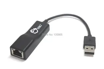 USB 2.0 Fast Ethernet Adapter SIIG JU-NE0012-S1 10/100 Kortelės Chipset: ASIX 88772A