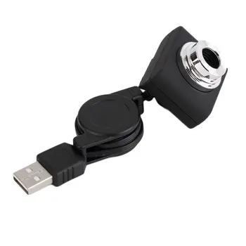 USB 30M Mega Pixel Kamera Skaitmeninė Vaizdo Kamera Web Cam PC Nešiojamas, Nešiojamasis Kompiuteris Clip-on Fotoaparatas Black