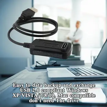 USB į IDE 2.5/3.5/SATA trijų tikslas adapteris, laidas USB Easy /IDE+SATA kabelis S0L1