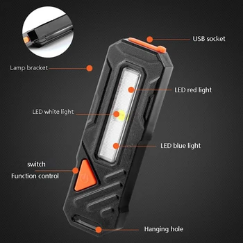 USB Įkrovimo Uodegos Šviesos Dviračių LED Veikia Šviesos Kalnų Dviratį Dviračiu Įspėjimo Uodegos Šviesos Jojimo Reikmenys