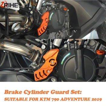 UŽ 790 NUOTYKIŲ 2019 Motociklo Radiatoriaus Grotelių Guard Padengti+Stabdžių cilindro apsaugas set+Rėmas Plug Kit+Stabdžių ir Sankabos Trosas