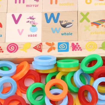 Vaivorykštė Montessori Matematikos Žaislai Vaikams, Skaitmeniniai Spalvų Pažinimo Mediniai Ankstyvasis Ugdymas Švietimo Matematikos Žaislai
