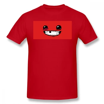 - Veido! EssentialAnime Drabužių Dizainas Super Meat Boy Medvilnės Vyrų T-Shirt