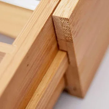 Virtuvės Stalčių 7 Skirsnis Plečiama Bambuko Saugojimo stalo įrankiai namų apyvokos Caddy Aukščio Lovelio Šaukštas Peiliai Įrašus Rašikliu, Pieštuku