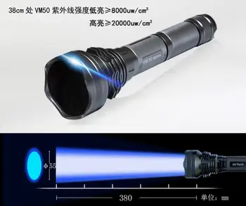 VM50 Pramonės LED UV Žibintuvėlis NK