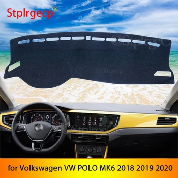 Volkswagen VW POLO MK6 2018 2019 2020 neslystantis prietaisų Skydelio Kilimėlis Padengti Trinkelėmis skėtį nuo saulės Dashmat Automobilių Aksesuarai, Optikos Dangteliai
