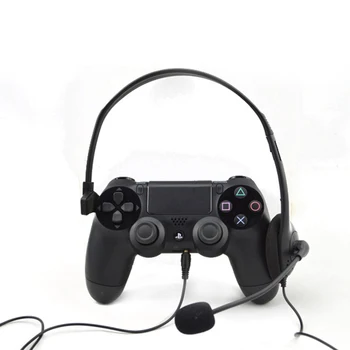 Wired Headphone vienpusis Ausines PU Odos Lipdukas Eismo laisvų Rankų įranga, Interneto Pokalbių Ausinės HeadphoneWith Mic Žaidimų Mašina.